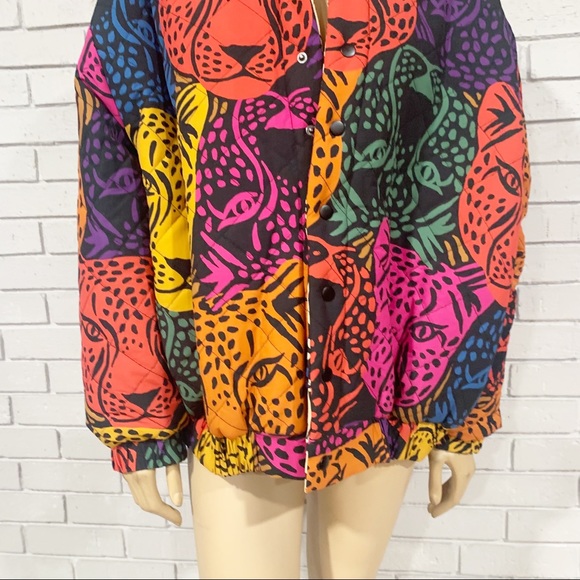 FARM Rio Colorful Animal Print Puffer Jacket - Picture 3 of 10